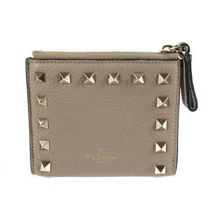 【中古品】【レディース】 VALENTINO GARAVANI ヴァレンティノ ガラヴァーニ ROCKSTUD WALLET WW2P0W06VSH ロックスタッズ 二つ折り財布 181-250810-na-16-tag カラー：ピンク 万代Net店