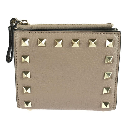 【中古品】【レディース】 VALENTINO GARAVANI ヴァレンティノ ガラヴァーニ ROCKSTUD WALLET WW2P0W06VSH ロックスタッズ 二つ折り財布 181-250810-na-16-tag カラー：ピンク 万代Net店