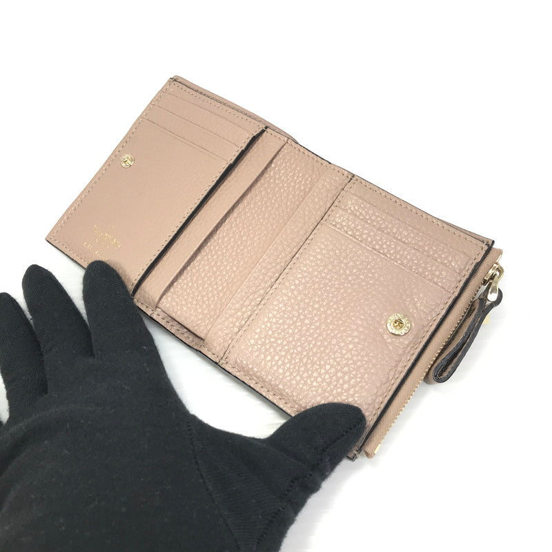 【中古品】【レディース】 VALENTINO GARAVANI ヴァレンティノ ガラヴァーニ ROCKSTUD WALLET WW2P0W06VSH ロックスタッズ 二つ折り財布 181-250810-na-16-tag カラー：ピンク 万代Net店