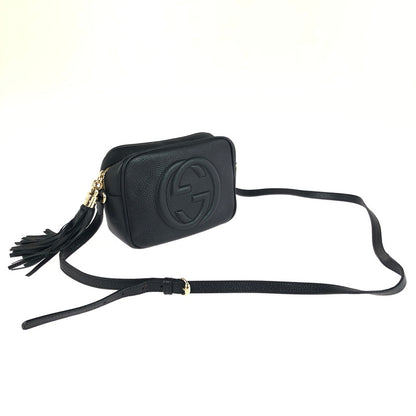 【中古品】【メンズ】 GUCCI グッチ ソーホー ショルダーバッグ 308364 インターロッキングG カバン 180-250816-hi-12-tag カラー：ブラック 万代Net店