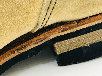 【中古品】【メンズ】 RED WING レッドウィング ASTM SUEDE ENGINEER BOOT 8268 初期タグ 先芯入りスウェード エンジニア ブーツ靴 164-250823-rt-04-tag サイズ：8 D カラー：ベージュ 万代Net店