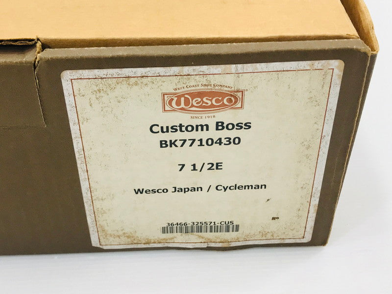 【中古品】【メンズ】 WESCO ウエスコ CUSTOM BOSS ENGINEER BOOTS BK7710430 カスタムボス エンジニア ブーツ靴 164-250823-rt-06-tag サイズ：7 1/2 E カラー：ブラック 万代Net店