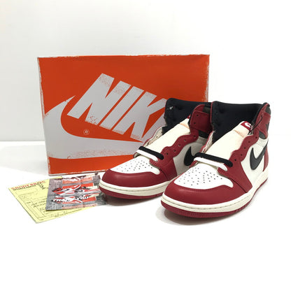 【中古美品】【メンズ】 NIKE ナイキ AIR JORDAN 1 HIGH OG LOST & FOUND CHICAGO DZ5485-612 エアジョーダン1 ハイ OG ロスト & ファウンド/シカゴ スニーカー 靴 160-250813-rt-02-tag サイズ：27.5cm US9.5 カラー：VARSITY RED/BLACK-SAIL-MUSLIN 万代Net店