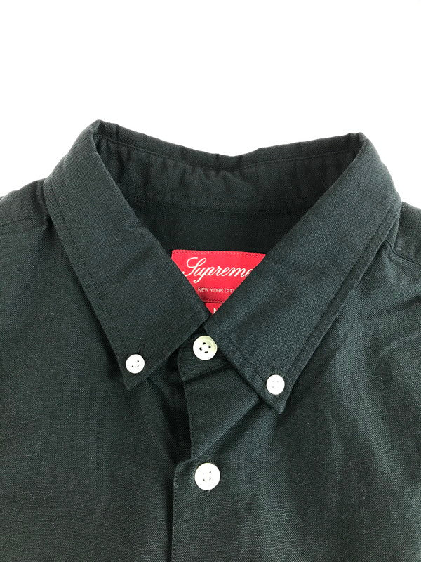 【中古美品】【メンズ】 Supreme シュプリーム LOOSE FIT S/S OXFORD SHIRT ルーズ フィット ショートスリーブ オックスフォード シャツ 半袖シャツ 149-250816-hi-01-tag サイズ：M カラー：ブラック 万代Net店