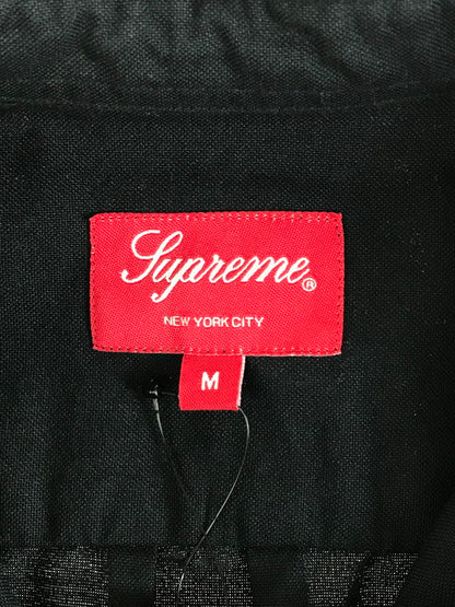 【中古美品】【メンズ】 Supreme シュプリーム LOOSE FIT S/S OXFORD SHIRT ルーズ フィット ショートスリーブ オックスフォード シャツ 半袖シャツ 149-250816-hi-01-tag サイズ：M カラー：ブラック 万代Net店