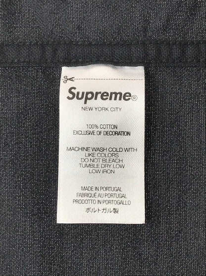 【中古美品】【メンズ】 Supreme シュプリーム LOOSE FIT S/S OXFORD SHIRT ルーズ フィット ショートスリーブ オックスフォード シャツ 半袖シャツ 149-250816-hi-01-tag サイズ：M カラー：ブラック 万代Net店