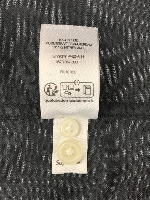 【中古美品】【メンズ】 Supreme シュプリーム LOOSE FIT S/S OXFORD SHIRT ルーズ フィット ショートスリーブ オックスフォード シャツ 半袖シャツ 149-250816-hi-01-tag サイズ：M カラー：ブラック 万代Net店