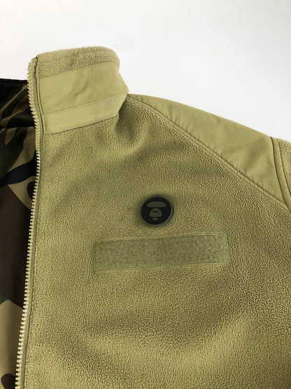 【中古品】【メンズ】 AAPE BY A BATHING APE エーエイプ バイ アベイシングエイプ AAPJKM7396XXF リバーシブル エイプフェイス ジャケット アウター 142-250827-rt-05-tag サイズ：L カラー：ベージュ系 万代Net店