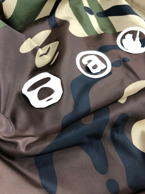 【中古品】【メンズ】 AAPE BY A BATHING APE エーエイプ バイ アベイシングエイプ AAPJKM7396XXF リバーシブル エイプフェイス ジャケット アウター 142-250827-rt-05-tag サイズ：L カラー：ベージュ系 万代Net店