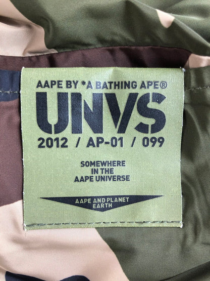 【中古品】【メンズ】 AAPE BY A BATHING APE エーエイプ バイ アベイシングエイプ AAPJKM7396XXF リバーシブル エイプフェイス ジャケット アウター 142-250827-rt-05-tag サイズ：L カラー：ベージュ系 万代Net店