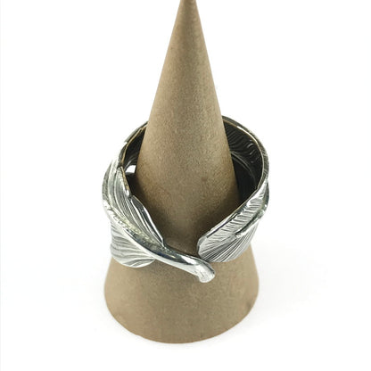 【中古品】【メンズ】 THE BINGO BROTHERS ビンゴブラザーズ SV925 FEATHER RING シルバー925 フェザーリング 指輪 アクセサリー 191-250814-hi-09-tag カラー：シルバー 14.5号 万代Net店