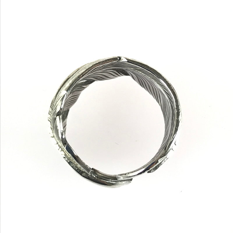 【中古品】【メンズ】 THE BINGO BROTHERS ビンゴブラザーズ SV925 FEATHER RING シルバー925 フェザーリング 指輪 アクセサリー 191-250814-hi-09-tag カラー：シルバー 14.5号 万代Net店