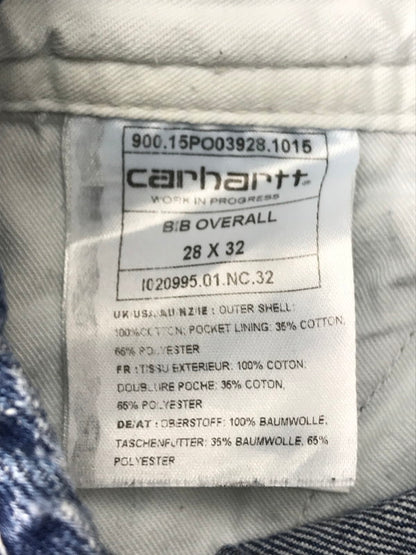 【中古品】【メンズ】 CARHARTT WIP カーハート ワークインプログレス BIG OVERALL I020995 ビッグ カバーオール サロペット 153-250904-rt-12-tag サイズ：W28 L32 カラー：インディゴ 万代Net店