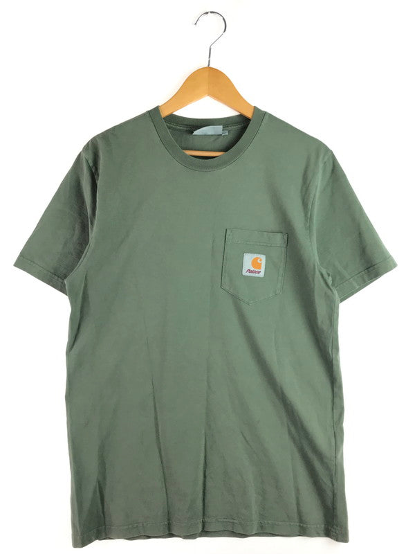 【中古品】【メンズ】 CARHARTT WIP カーハート ウィップ ×PALACE PALACE パレスパラス コラボ POCKET S/S TEE 胸ポケット ショートスリーブTシャツ 半袖Tシャツ トップス 142-250814-rt-03-tag サイズ：S カラー：カーキ 万代Net店