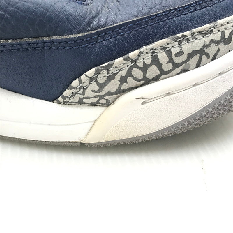 【中古品】【メンズ】 AIR JORDAN 3 RETRO MIDNIGHT NAVY WHITE CT8532-401 エアジョーダン3 ミッドナイトネイビー スニーカー 靴 160-250816-rt-01-tag サイズ：27.5cm US9.5 カラー：MIDNIGHT NAVY/WHITE 万代Net店
