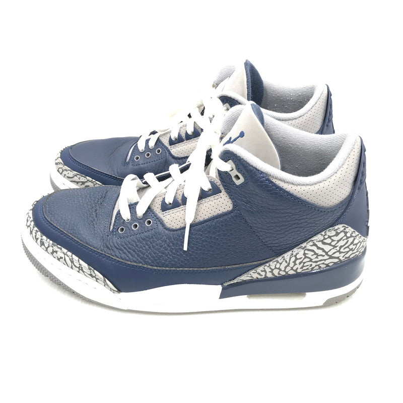 【中古品】【メンズ】 AIR JORDAN 3 RETRO MIDNIGHT NAVY WHITE CT8532-401 エアジョーダン3 ミッドナイトネイビー スニーカー 靴 160-250816-rt-01-tag サイズ：27.5cm US9.5 カラー：MIDNIGHT NAVY/WHITE 万代Net店