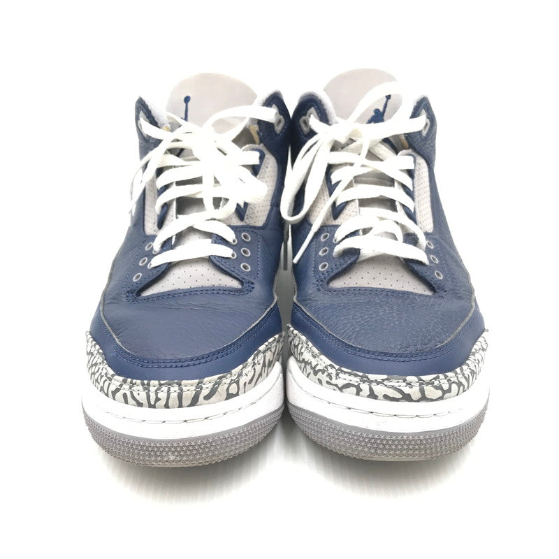 【中古品】【メンズ】 AIR JORDAN 3 RETRO MIDNIGHT NAVY WHITE CT8532-401 エアジョーダン3 ミッドナイトネイビー スニーカー 靴 160-250816-rt-01-tag サイズ：27.5cm US9.5 カラー：MIDNIGHT NAVY/WHITE 万代Net店