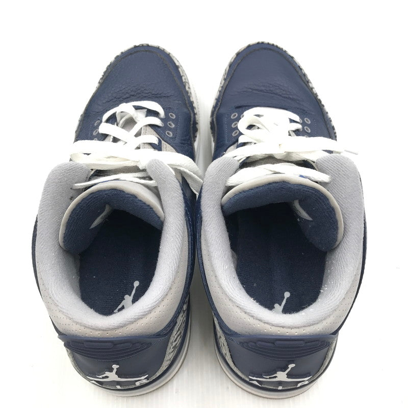 【中古品】【メンズ】 AIR JORDAN 3 RETRO MIDNIGHT NAVY WHITE CT8532-401 エアジョーダン3 ミッドナイトネイビー スニーカー 靴 160-250816-rt-01-tag サイズ：27.5cm US9.5 カラー：MIDNIGHT NAVY/WHITE 万代Net店