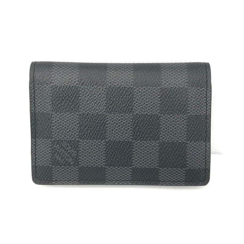【中古品】【メンズ】 LOUIS VUITTON ルイ・ヴィトン オーガナイザー ドゥ ポッシュ N63143 カードケース 名刺入れ 財布 179-250822-yy-02-tag カラー：ダミエ/ブラック 万代Net店