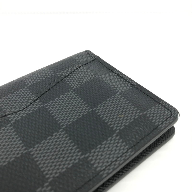 【中古品】【メンズ】 LOUIS VUITTON ルイ・ヴィトン オーガナイザー ドゥ ポッシュ N63143 カードケース 名刺入れ 財布 179-250822-yy-02-tag カラー：ダミエ/ブラック 万代Net店