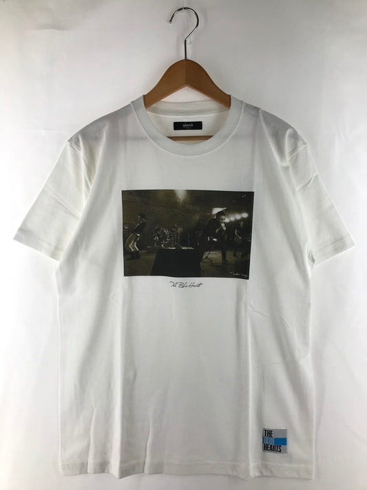 【中古美品】【メンズ】 glamb グラム THE BLUE HEARTS GOLD PRINT T-SHIRT GB0325 BH03 ザ ブルーハーツ ゴールド プリント Tシャツ 142-250925-rt-06-tag カラー：ホワイト 万代Net店