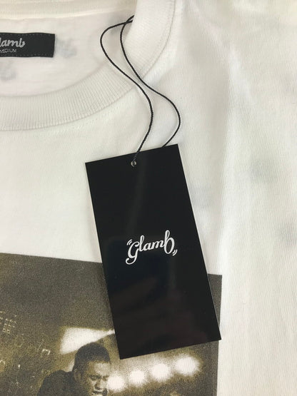 【中古美品】【メンズ】 glamb グラム THE BLUE HEARTS GOLD PRINT T-SHIRT GB0325 BH03 ザ ブルーハーツ ゴールド プリント Tシャツ 142-250925-rt-06-tag カラー：ホワイト 万代Net店