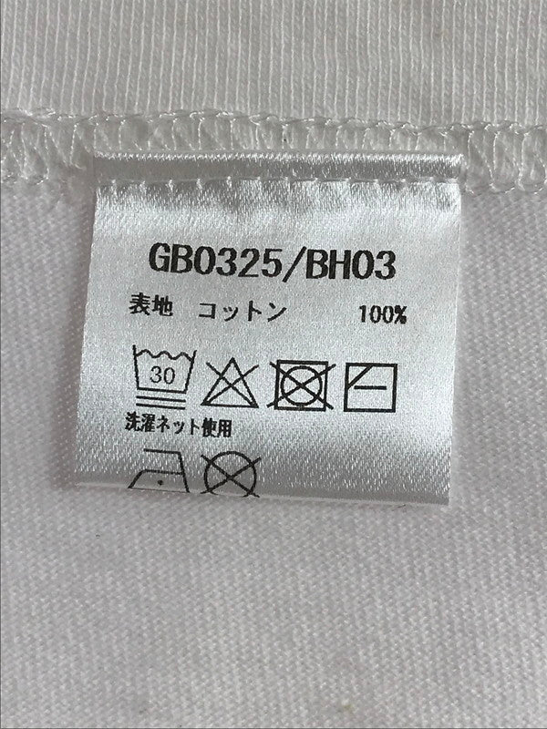 【中古美品】【メンズ】 glamb グラム THE BLUE HEARTS GOLD PRINT T-SHIRT GB0325 BH03 ザ ブルーハーツ ゴールド プリント Tシャツ 142-250925-rt-06-tag カラー：ホワイト 万代Net店