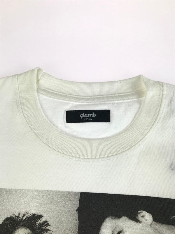 【中古品】【メンズ】 glamb グラム THE BLUE HEARTS COLLAGE T-SHIRT GB0325 BH02 半袖Tシャツ 142-250925-rt-08-tag カラー：ホワイト 万代Net店