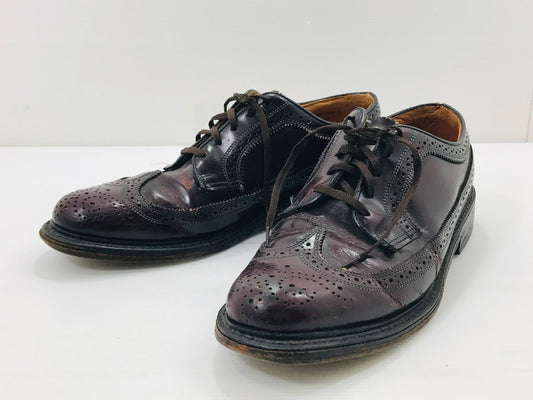 【中古品】【メンズ】 SIBLEY'S シブリーズ MADE IN USA LONGWING TIP SHOES 54749 USA製 ロングウィングチップ シューズ 靴 164-250823-rt-02-tag サイズ：9 1/2D カラー：レッドブラウン 万代Net店
