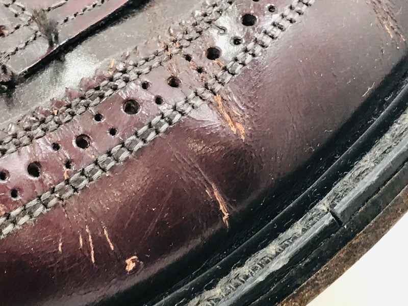 【中古品】【メンズ】 SIBLEY'S シブリーズ MADE IN USA LONGWING TIP SHOES 54749 USA製 ロングウィングチップ シューズ 靴 164-250823-rt-02-tag サイズ：9 1/2D カラー：レッドブラウン 万代Net店