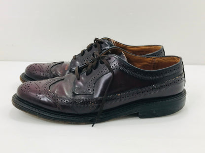 【中古品】【メンズ】 SIBLEY'S シブリーズ MADE IN USA LONGWING TIP SHOES 54749 USA製 ロングウィングチップ シューズ 靴 164-250823-rt-02-tag サイズ：9 1/2D カラー：レッドブラウン 万代Net店