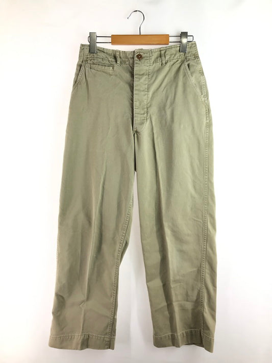 【現状渡し品】【メンズ】 U.S. ARMY アメリカ軍 40'S CHINO TROUSERS 40年代 チノ トラウザー パンツ ボトムス 157-250823-na-04-tag サイズ：W30 カラー：ベージュ 万代Net店