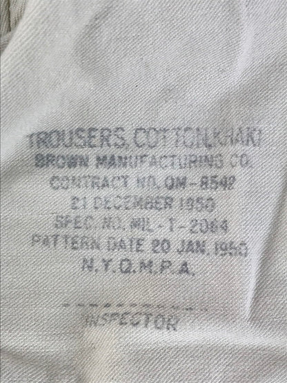 【現状渡し品】【メンズ】 U.S. ARMY アメリカ軍 40'S CHINO TROUSERS 40年代 チノ トラウザー パンツ ボトムス 157-250823-na-04-tag サイズ：W30 カラー：ベージュ 万代Net店
