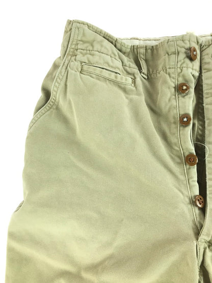 【現状渡し品】【メンズ】 U.S. ARMY アメリカ軍 40'S CHINO TROUSERS 40年代 チノ トラウザー パンツ ボトムス 157-250823-na-04-tag サイズ：W30 カラー：ベージュ 万代Net店