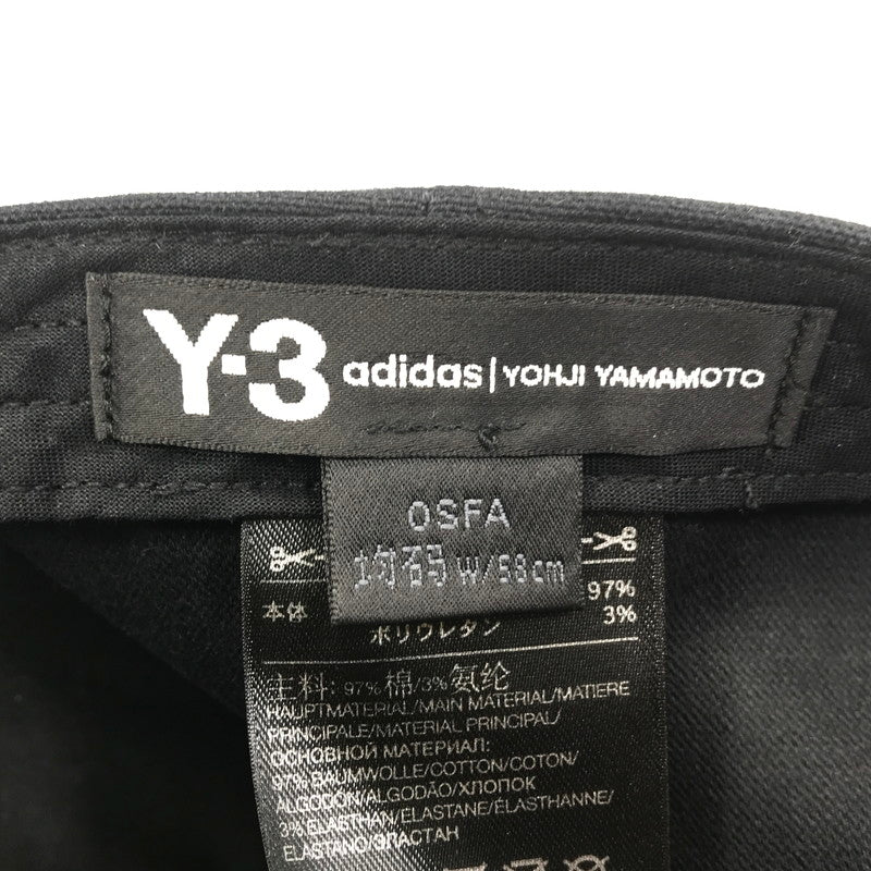 【中古品】【メンズ】 Y-3 ワイスリー LOGO CAP FQ6974 ロゴ キャップ 帽子 185-250824-na-02-tag サイズ：58cm カラー：ブラック 万代Net店