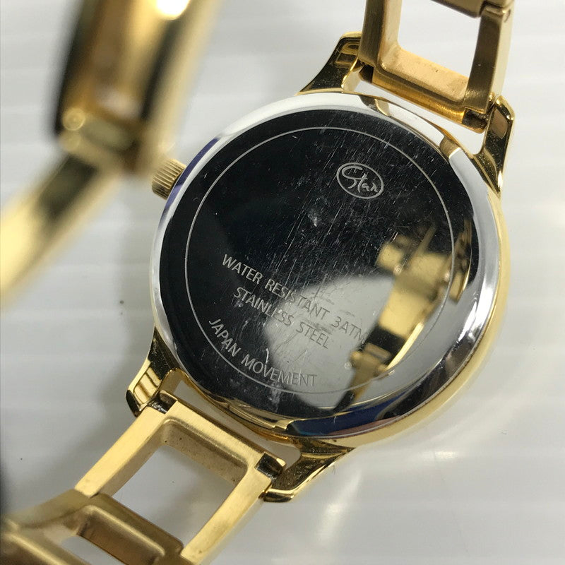 【中古品】【レディース】 STAR JEWELRY スタージュエリー COSMIC DAY&NIGHT 2SW1028 コズミック デイ アンド ナイト クォーツ 腕時計 197-251014-na-19-tag カラー：ゴールド 万代Net店