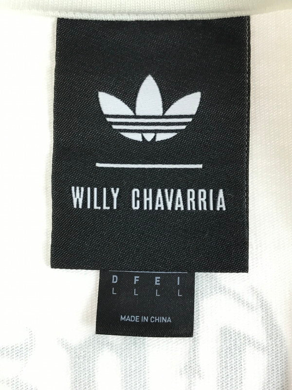 【中古品】【メンズ】 adidas アディダス × WILLY CHAVARRIA ウィリー チャバリア 25FW S/S TEE JW4053 ショートスリーブ Tシャツ 半袖Tシャツ 141-250817-na-01-tag サイズ：2XL カラー：オフホワイト 万代Net店