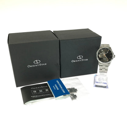 【中古品】【メンズ】 ORIENTSTAR オリエントスター SEMI SKELETON F6R4-UAA0 セミスケルトン アナログ 自動巻き 腕時計 197-250822-yy-16-tag カラー：シルバー/ブラック 万代Net店