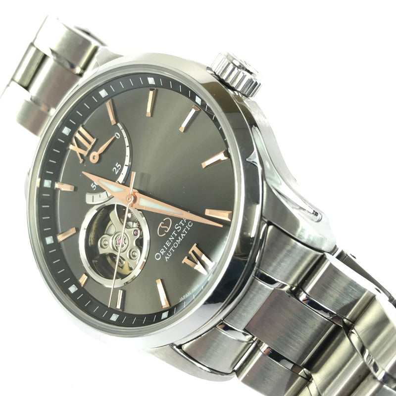 【中古品】【メンズ】 ORIENTSTAR オリエントスター SEMI SKELETON F6R4-UAA0 セミスケルトン アナログ 自動巻き 腕時計 197-250822-yy-16-tag カラー：シルバー/ブラック 万代Net店