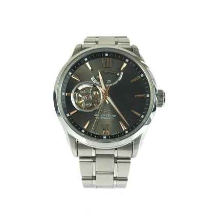 【中古品】【メンズ】 ORIENTSTAR オリエントスター SEMI SKELETON F6R4-UAA0 セミスケルトン アナログ 自動巻き 腕時計 197-250822-yy-16-tag カラー：シルバー/ブラック 万代Net店
