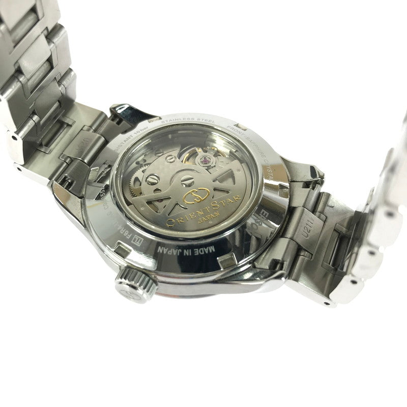 【中古品】【メンズ】 ORIENTSTAR オリエントスター SEMI SKELETON F6R4-UAA0 セミスケルトン アナログ 自動巻き 腕時計 197-250822-yy-16-tag カラー：シルバー/ブラック 万代Net店