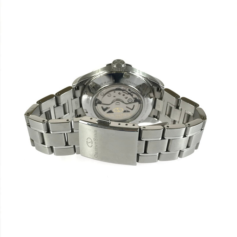 【中古品】【メンズ】 ORIENTSTAR オリエントスター SEMI SKELETON F6R4-UAA0 セミスケルトン アナログ 自動巻き 腕時計 197-250822-yy-16-tag カラー：シルバー/ブラック 万代Net店
