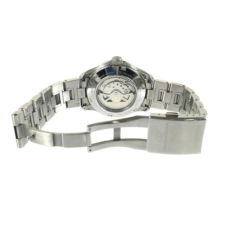 【中古品】【メンズ】 ORIENTSTAR オリエントスター SEMI SKELETON F6R4-UAA0 セミスケルトン アナログ 自動巻き 腕時計 197-250822-yy-16-tag カラー：シルバー/ブラック 万代Net店