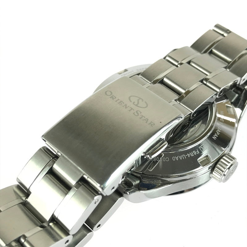【中古品】【メンズ】 ORIENTSTAR オリエントスター SEMI SKELETON F6R4-UAA0 セミスケルトン アナログ 自動巻き 腕時計 197-250822-yy-16-tag カラー：シルバー/ブラック 万代Net店