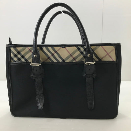 【中古品】【レディース】 BURBERRY バーバリー NOVA CHECK TOTE BAG ノバチェック トートバッグ ハンドバッグ カバン 180-250913-na-18-tag カラー：ブラック 万代Net店