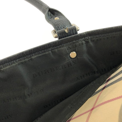 【中古品】【レディース】 BURBERRY バーバリー NOVA CHECK TOTE BAG ノバチェック トートバッグ ハンドバッグ カバン 180-250913-na-18-tag カラー：ブラック 万代Net店