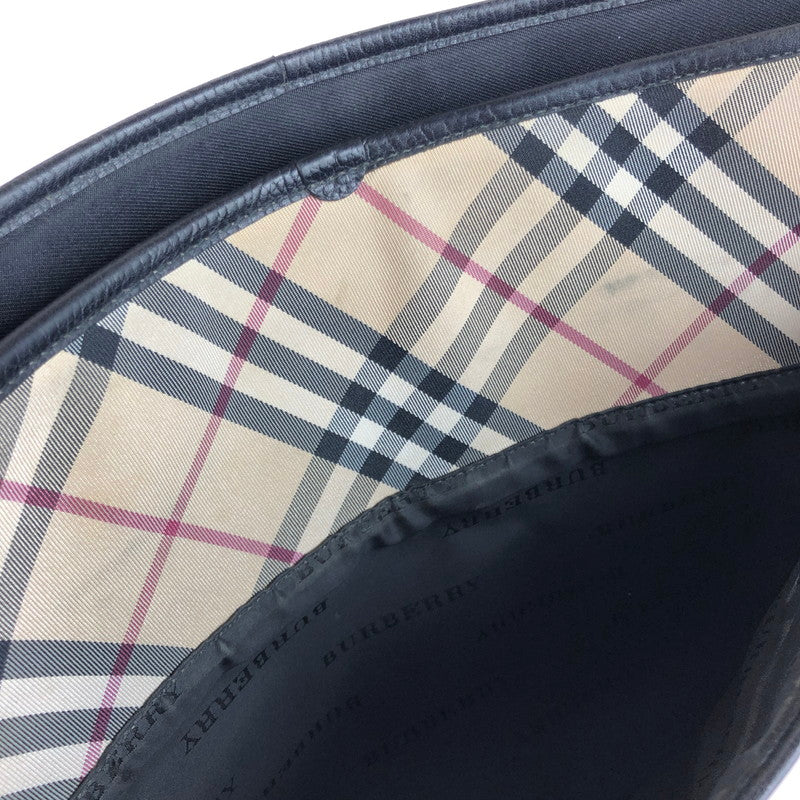 【中古品】【レディース】 BURBERRY バーバリー NOVA CHECK TOTE BAG ノバチェック トートバッグ ハンドバッグ カバン 180-250913-na-18-tag カラー：ブラック 万代Net店