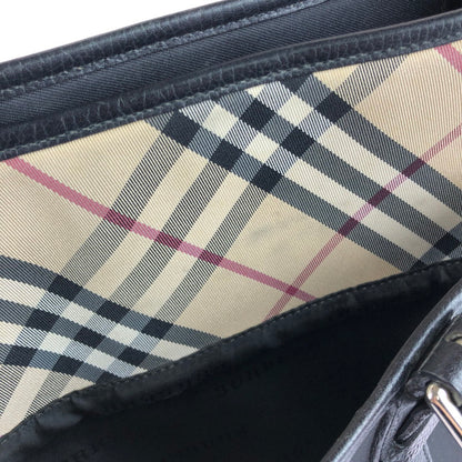 【中古品】【レディース】 BURBERRY バーバリー NOVA CHECK TOTE BAG ノバチェック トートバッグ ハンドバッグ カバン 180-250913-na-18-tag カラー：ブラック 万代Net店