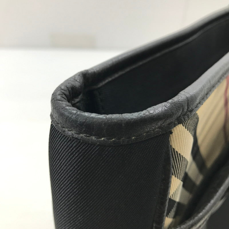 【中古品】【レディース】 BURBERRY バーバリー NOVA CHECK TOTE BAG ノバチェック トートバッグ ハンドバッグ カバン 180-250913-na-18-tag カラー：ブラック 万代Net店