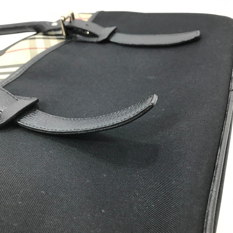 【中古品】【レディース】 BURBERRY バーバリー NOVA CHECK TOTE BAG ノバチェック トートバッグ ハンドバッグ カバン 180-250913-na-18-tag カラー：ブラック 万代Net店